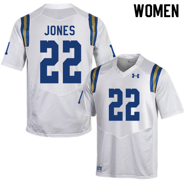 Women #22 Keegan Jones UCLA Bruins College Football Jerseys Sale-White - Click Image to Close